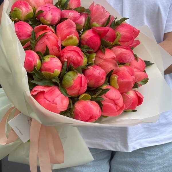 Монобукет з 25 півоній