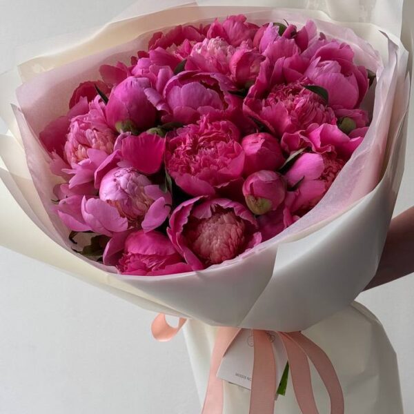 Монобукет з 19 півоній