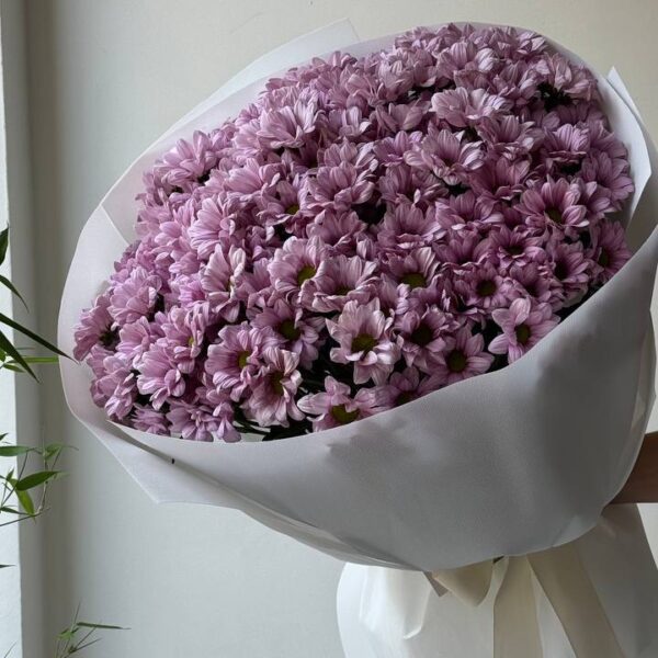 Монобукет з кущової хризантеми